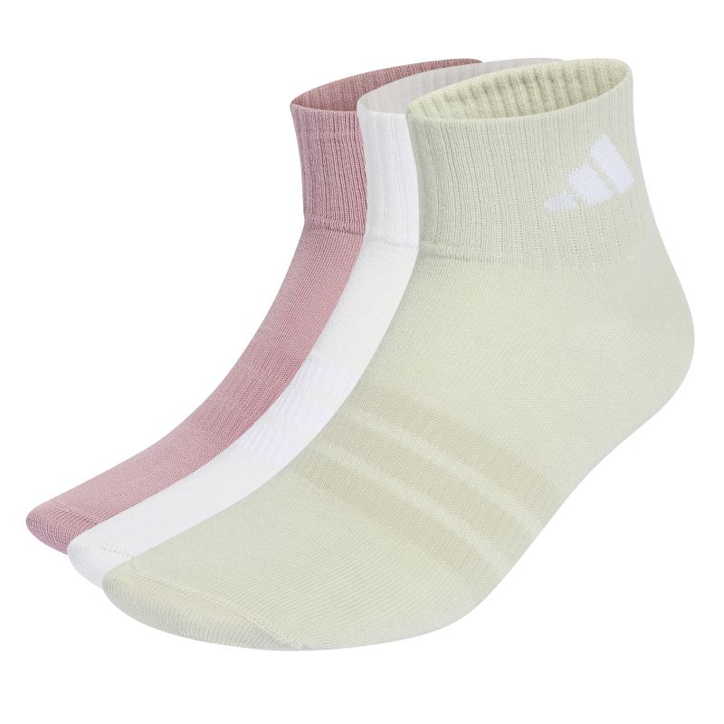 Adidas Training Essential Ankle 3P - magic mauve/white/halo green