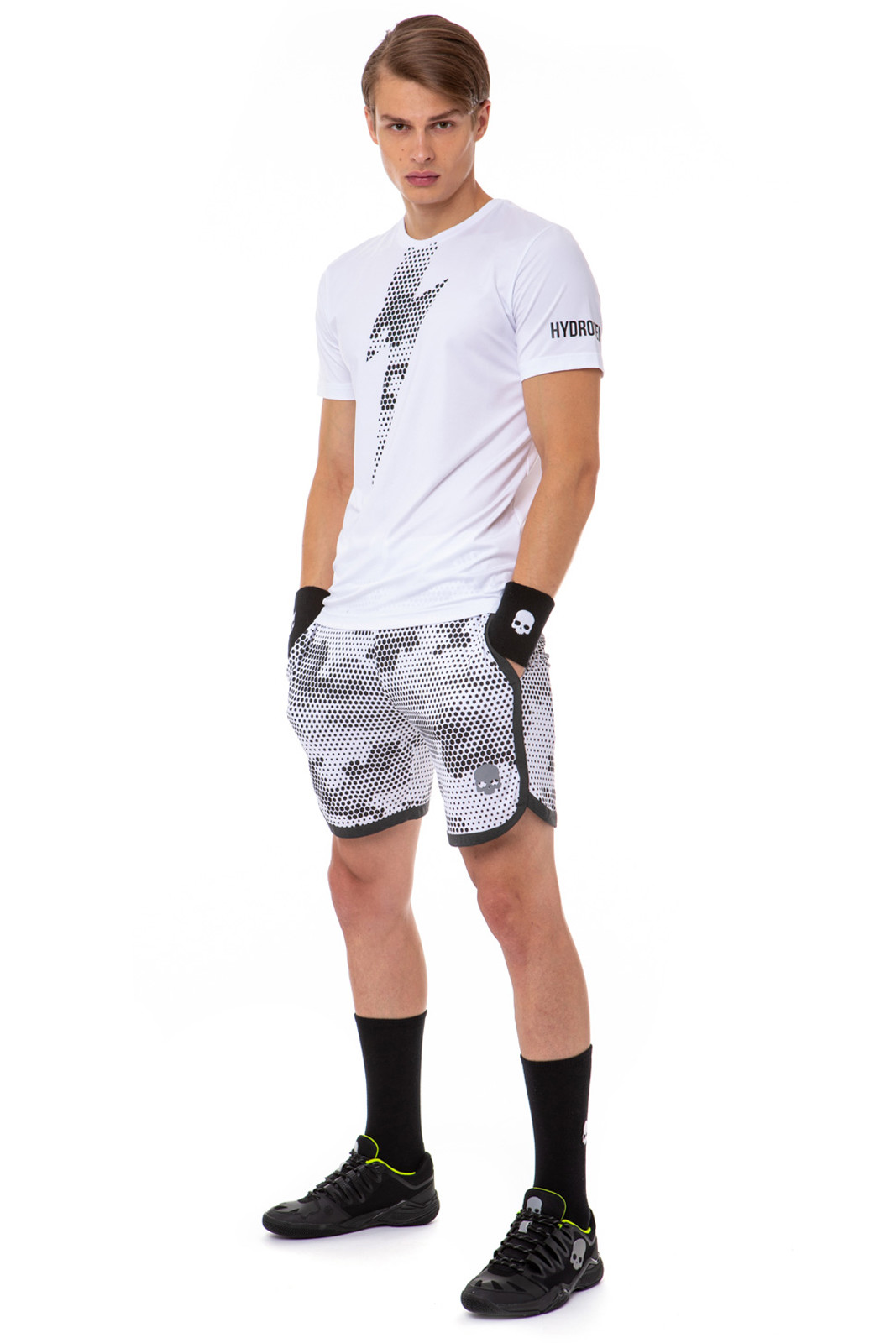 Hydrogen Tech Thunderbolt Tee Man - white/black