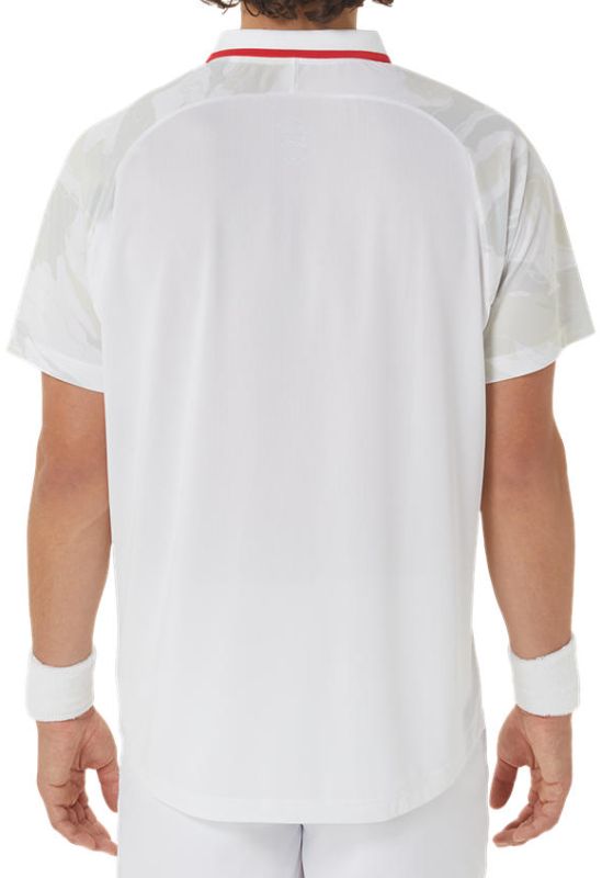 Asics Court Graphic Polo-Shirt - brilliant white