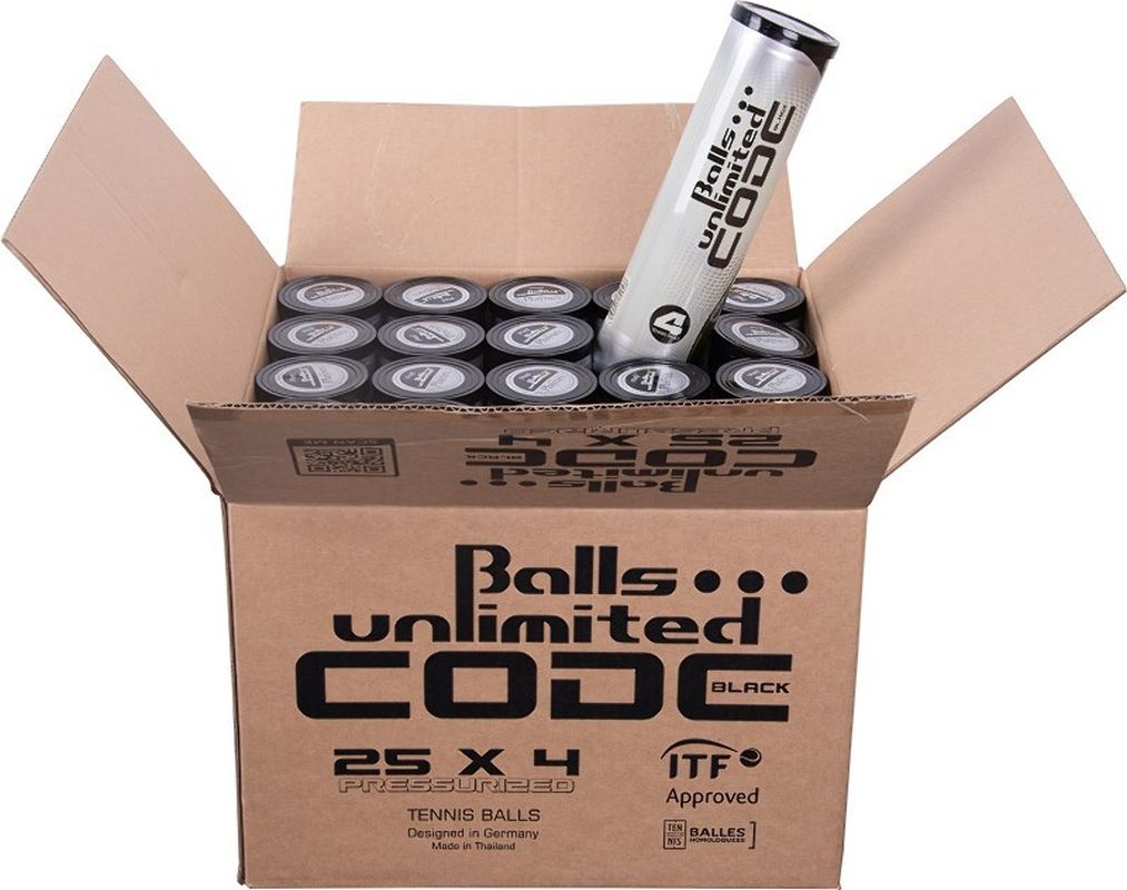 code-black-25-x-4 Balls Unlimited Black Code 25 x 4B