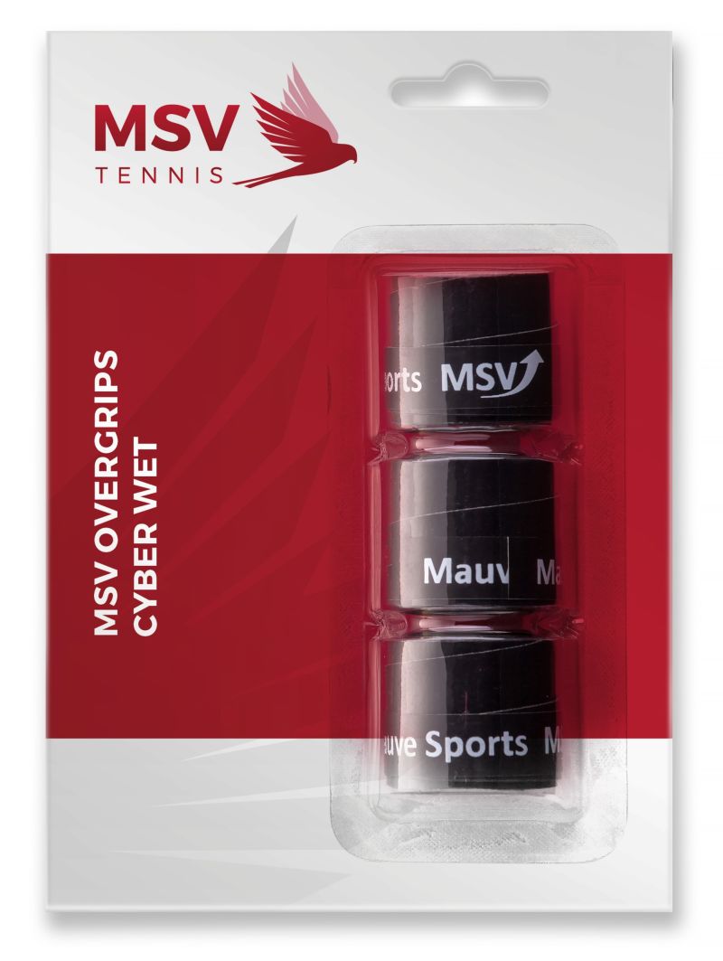 MSV Cyber Wet Overgrip black 3P