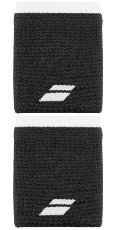 Babolat Logo Jumbo Wristband - black/white
