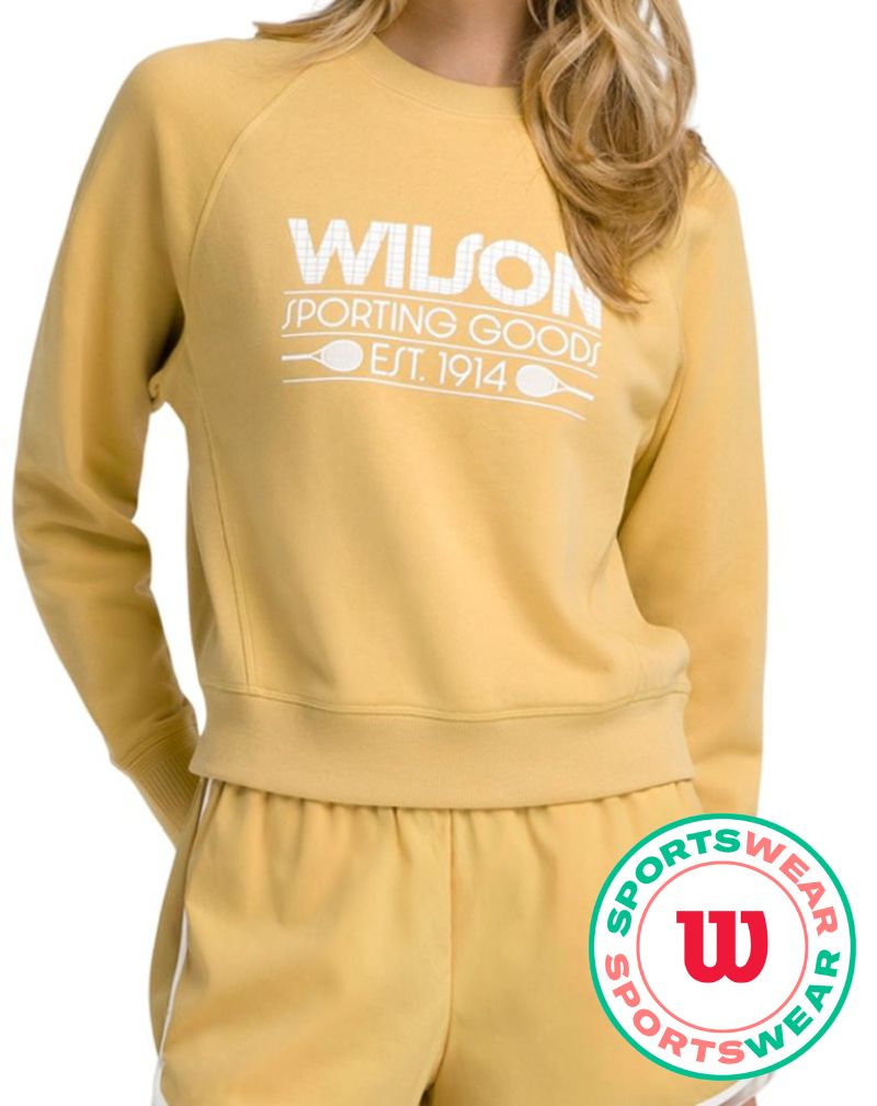 Women's jumper Wilson Sideline Crew - golden - Yellow
