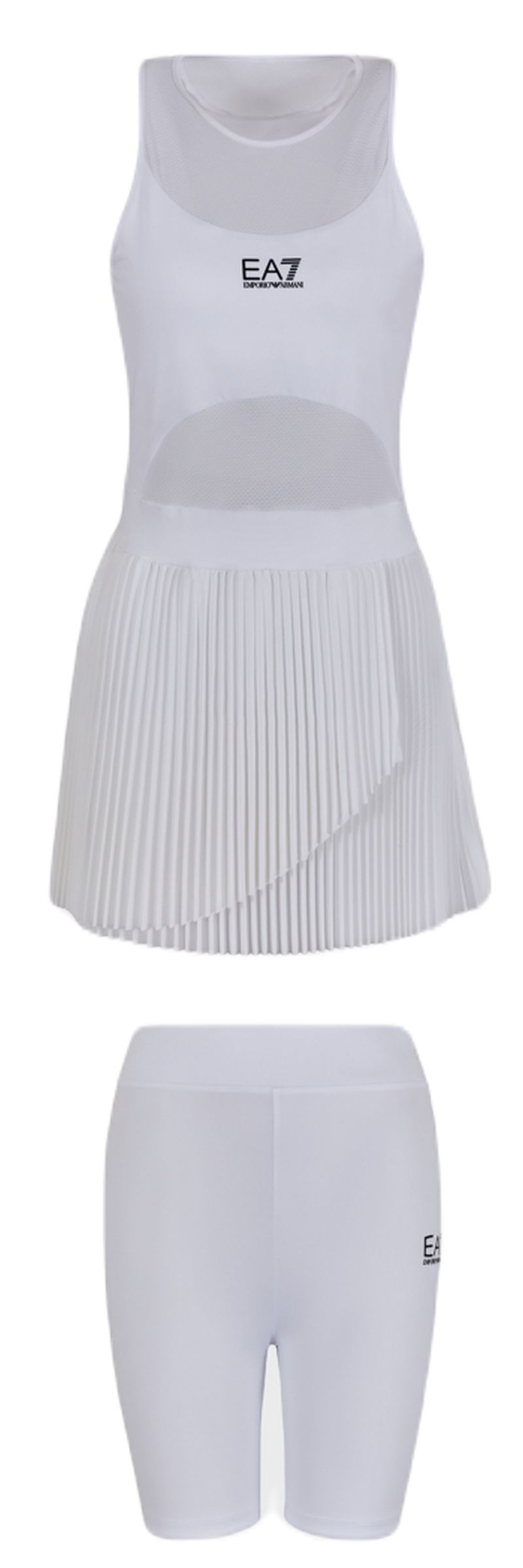 EA7 Woman Jersey Dress - white