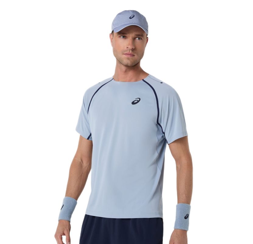 Asics Match Short Sleeve - grey blue