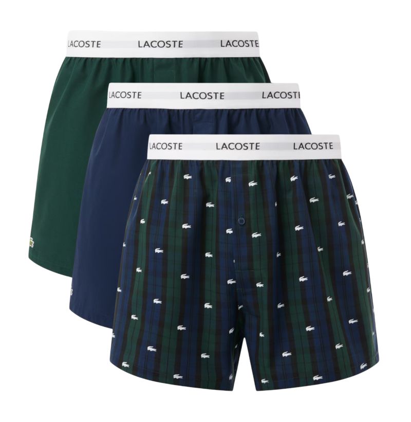 Lacoste Cotton Poplin 3P - navy blue/green