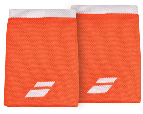 Babolat Logo Jumbo Wristband - flame/white