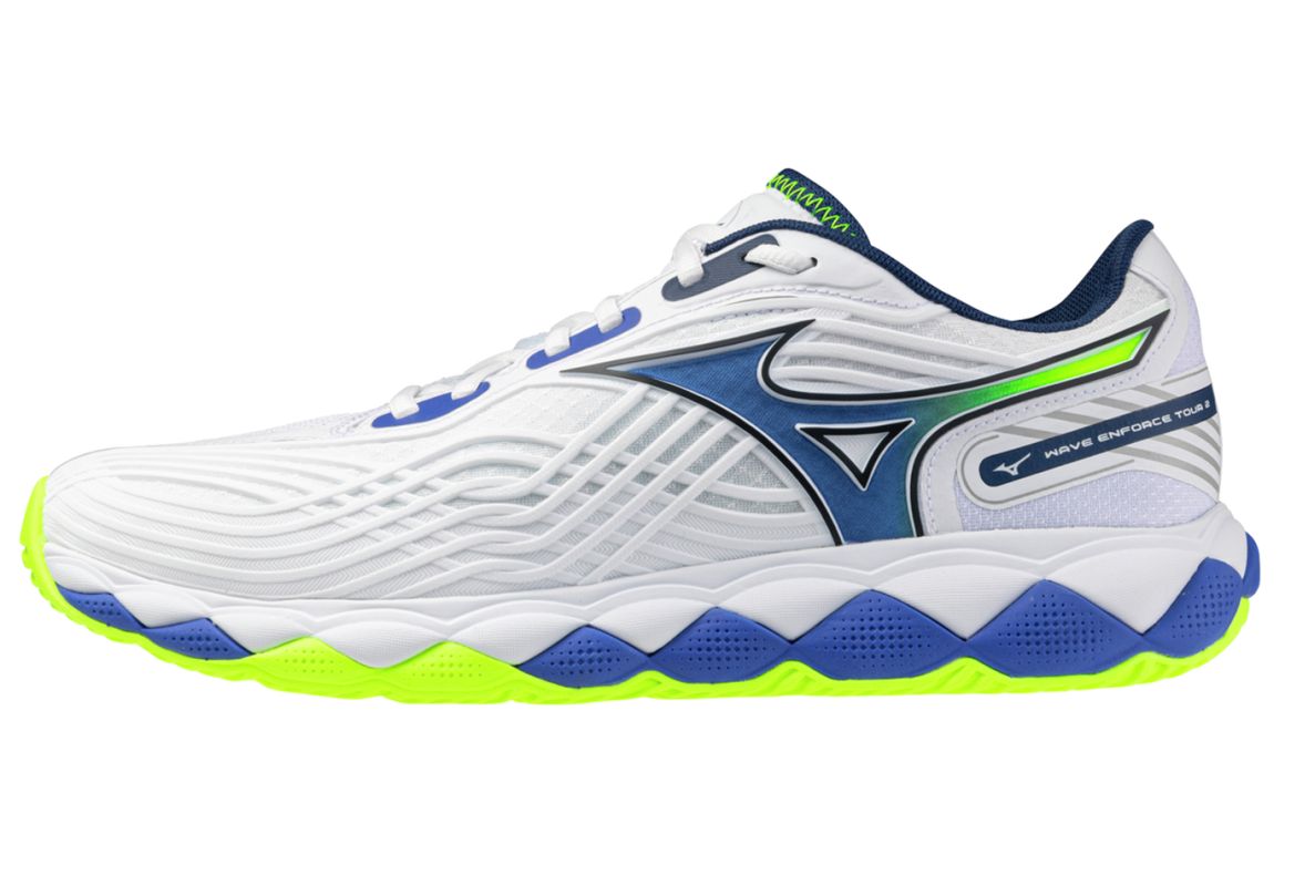 Mizuno Wave Enforce Tour 2 AC - white/dazzling blue/light yellow