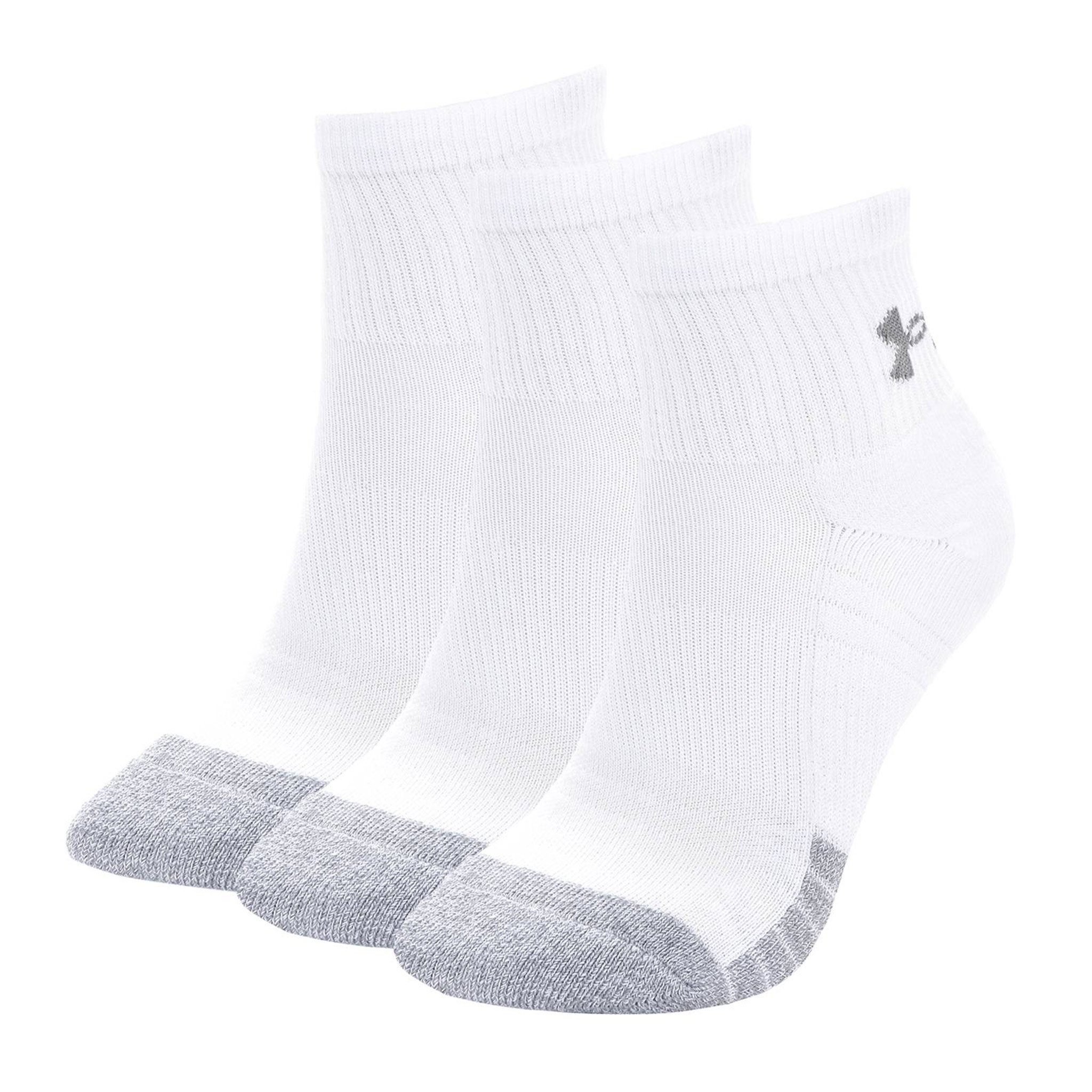 Under Armour HeatGear Quarter 3P - white/steel