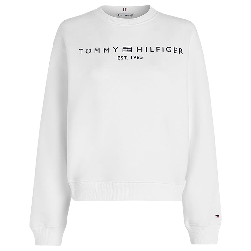 Tommy Hilfiger Modern Regular Corp Logo C-NK Sweatshirt - the optic white Tommy Hilfiger Modern Regular Corp Logo C-NK Sweatshirt - the optic white