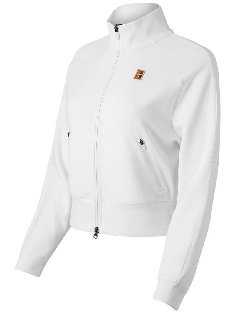 Nike Court Heritage Jacket FZ W - white/white
