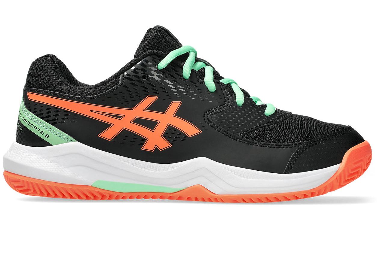 Asics Gel-Dedicate 8 Padel GS - black/vivid coral