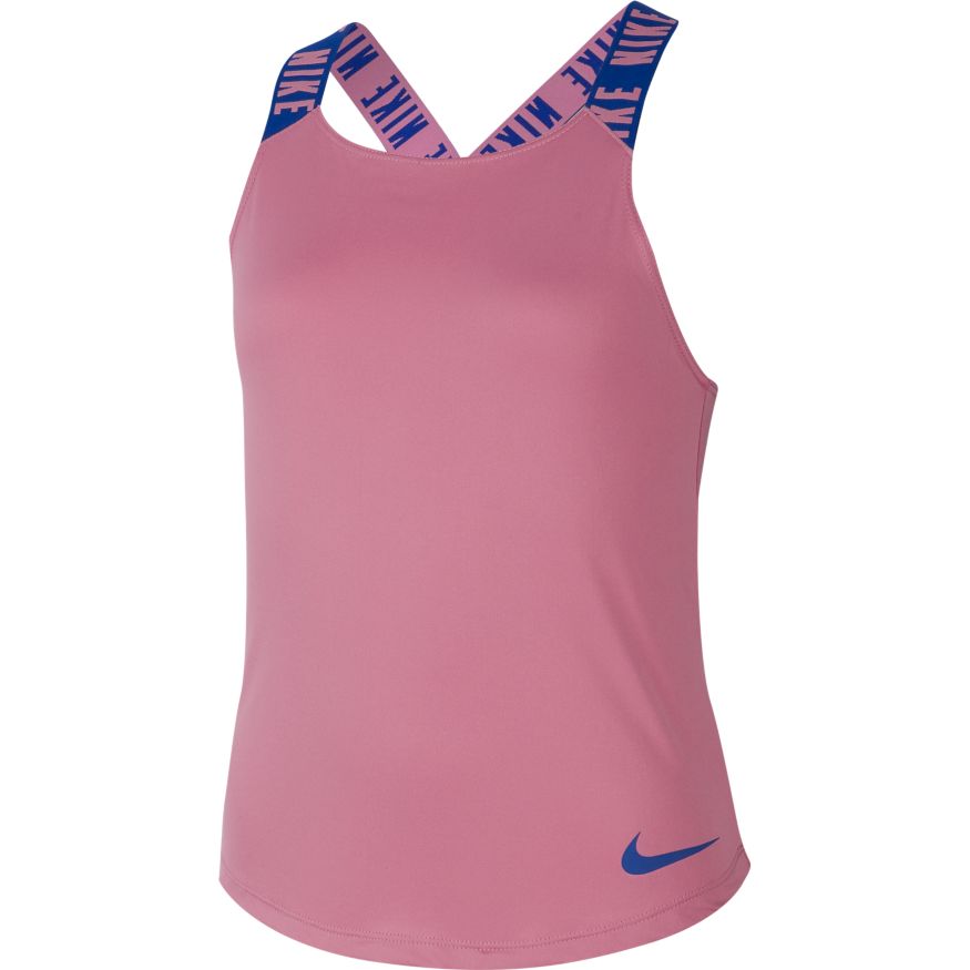 Nike Dry Tank Elastika G - magic flamingo/hyper blue/hyper blue