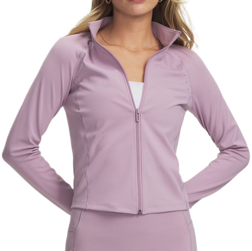Damska bluza Under Armour Vanish Elite Full Zip - mauve pink/metallic silver