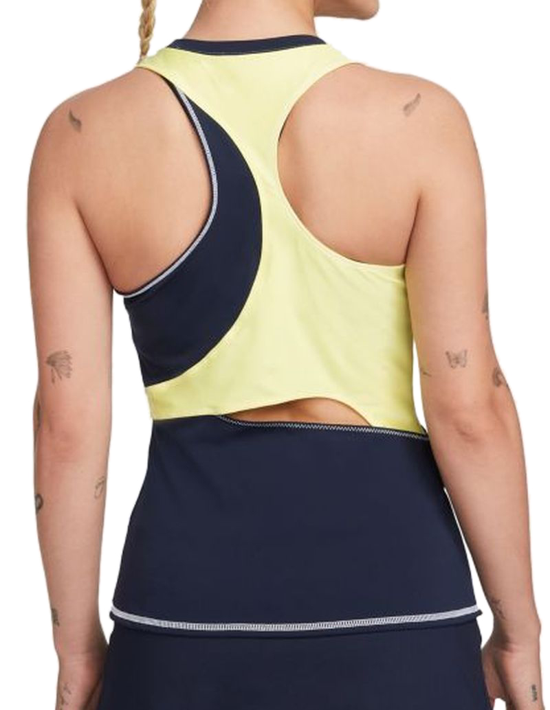 Nike Court Dri-Fit Slam Tennis Tank W - obsidian light zitron/white