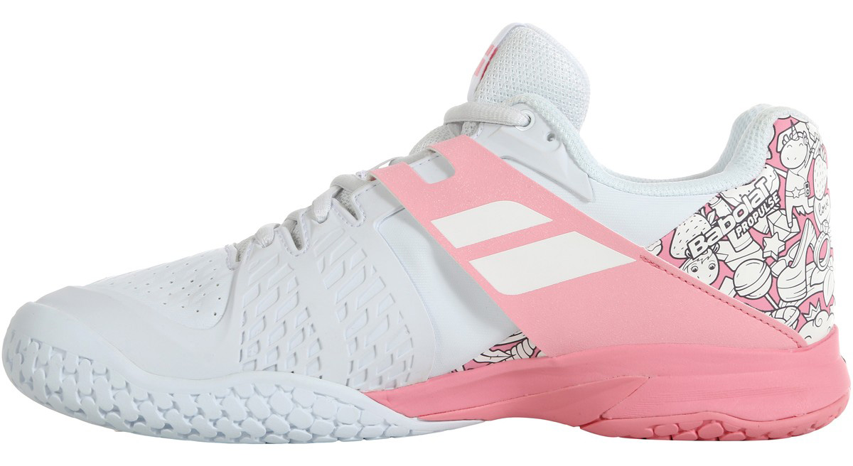 Babolat Propulse All Court Junior - white/geranium pink