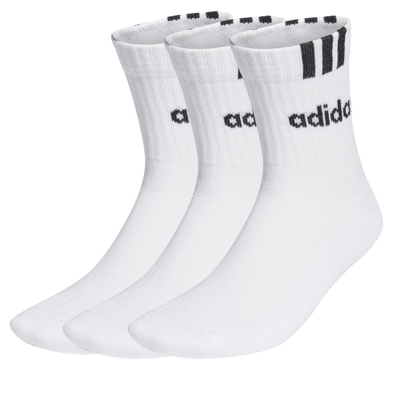 Adidas 3-Stripes Linear Half Crew Cushioned 3P