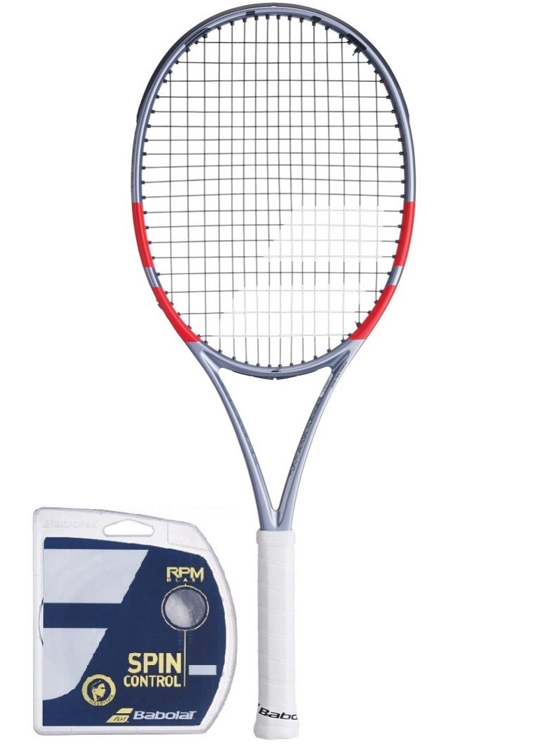 Babolat Pure Strike Lite 4-gen - grey/fluo strike + string