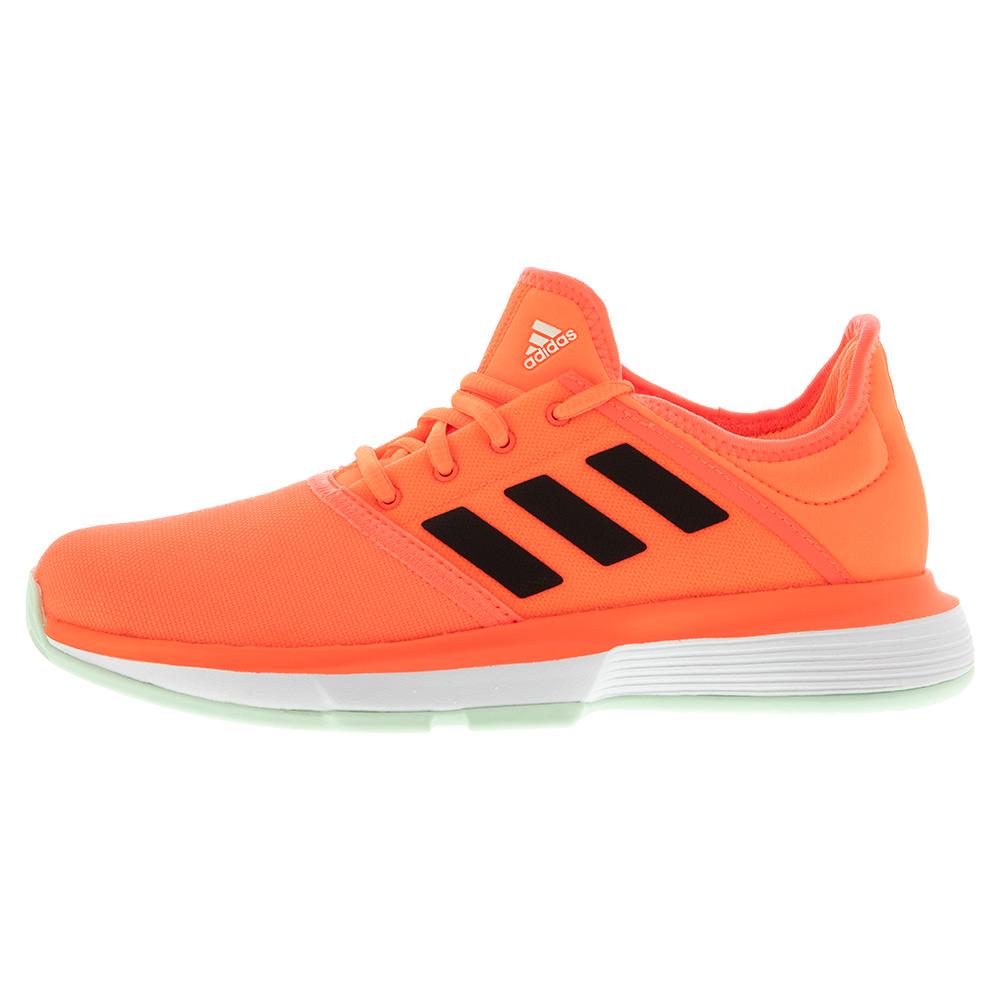 Adidas SoleCourt xJ - signal coral/core black/dash green