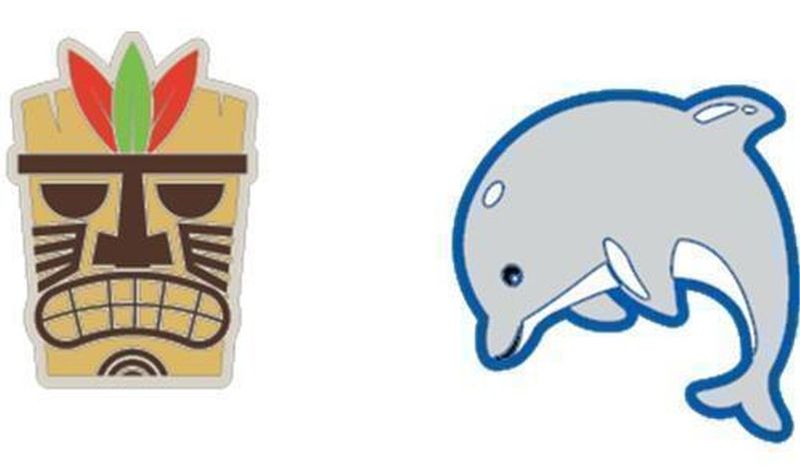 Gamma String Things 2P - mask/dolphin