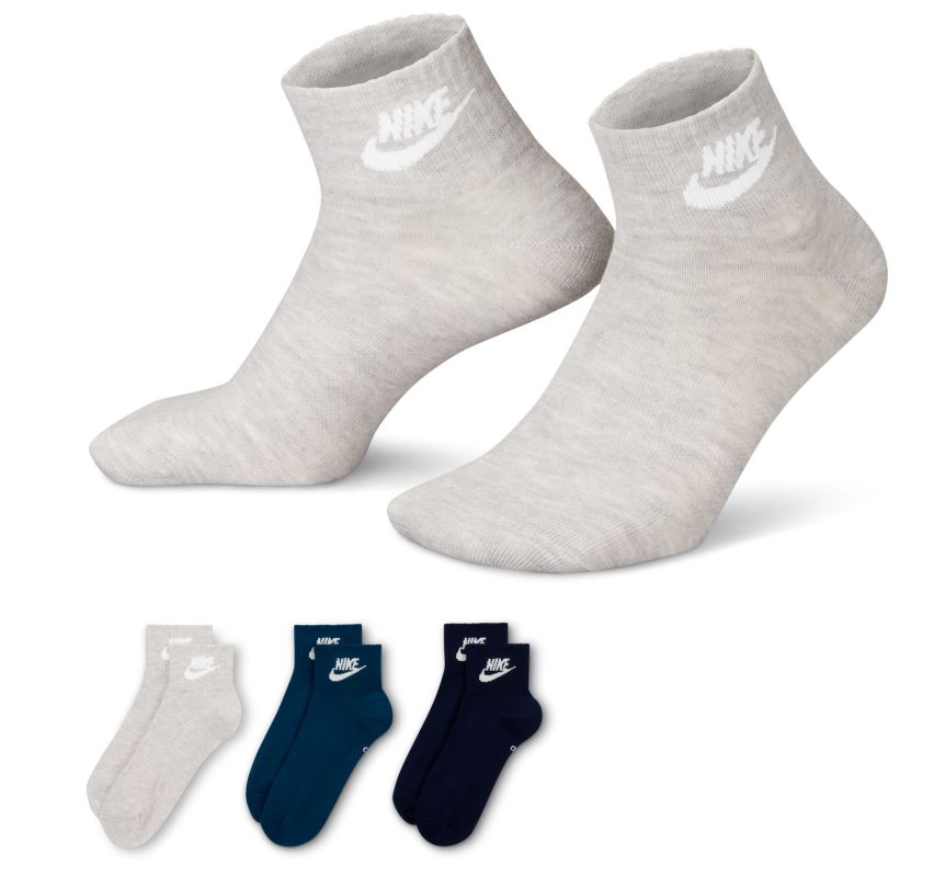 Nike Everyday Essential Ankle 3P - multicolor