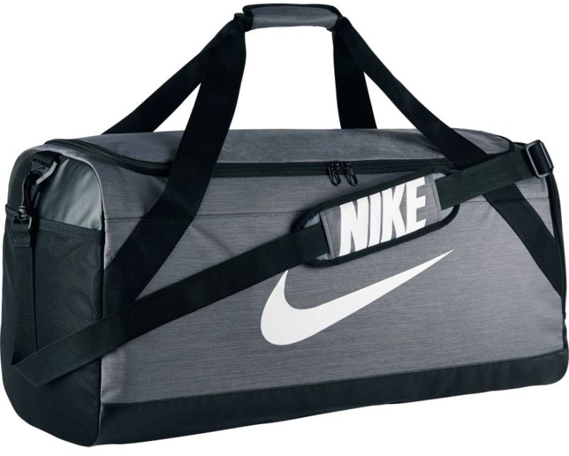 Nike Brasilia Large Duffel - flint grey/black/white