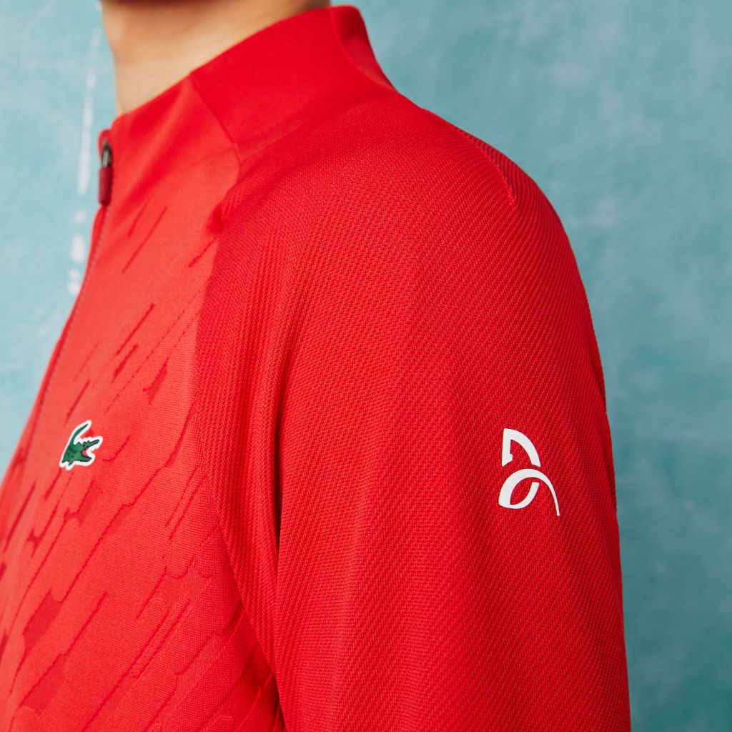 Lacoste Men's SPORT x Novak Djokovic Technical Zip Jacket - red