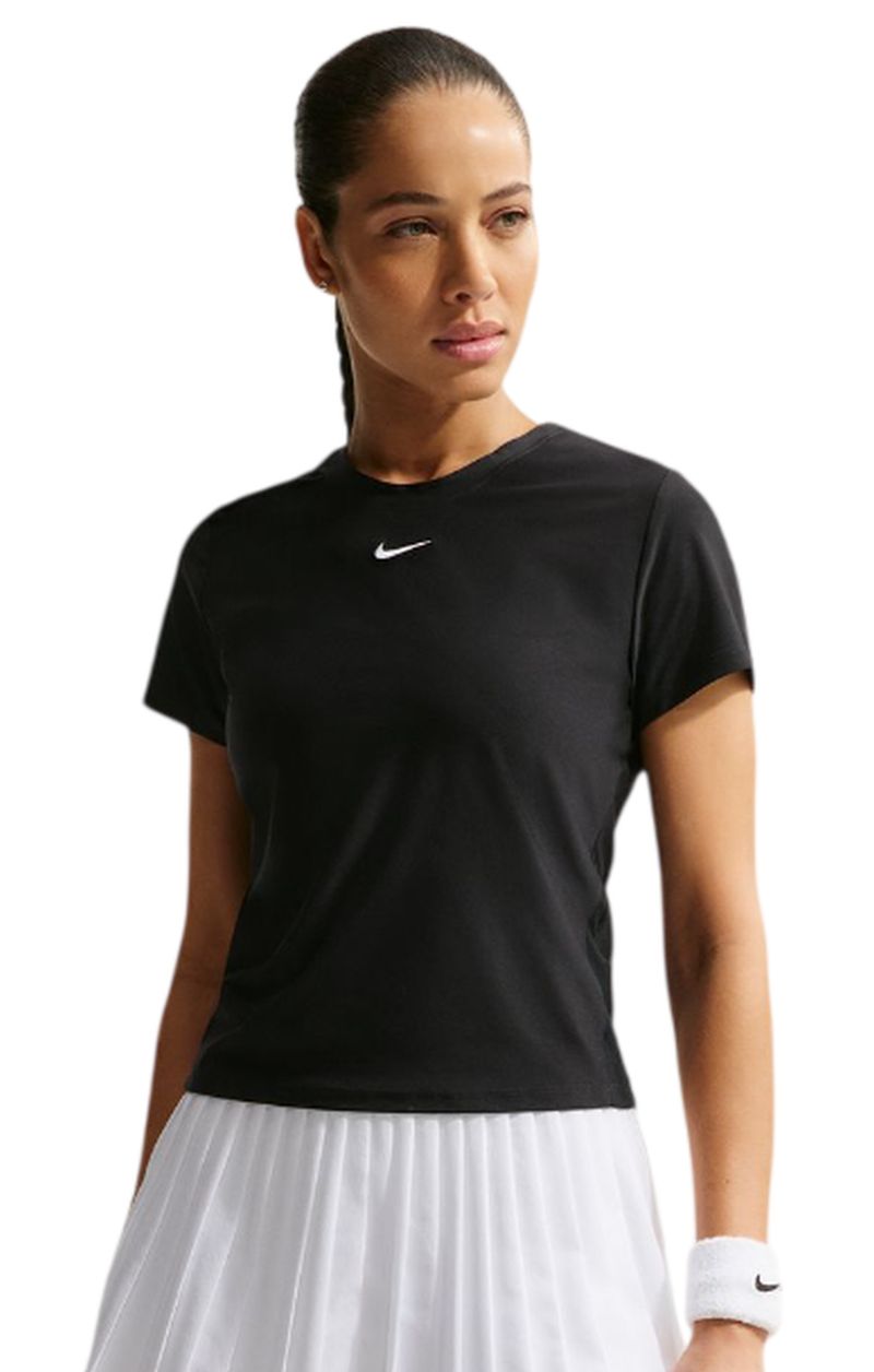 Nike Victory Dri-Fit Short Sleeve Tennis - black/white Nike Victory Dri-Fit Short Sleeve Tennis - black/white