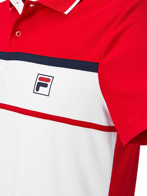 Fila Polo Anton M - white/fila red
