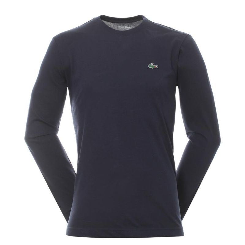 Lacoste Men's Long Sleeve Tee - blue marine Lacoste Men's Long Sleeve Tee - blue marine