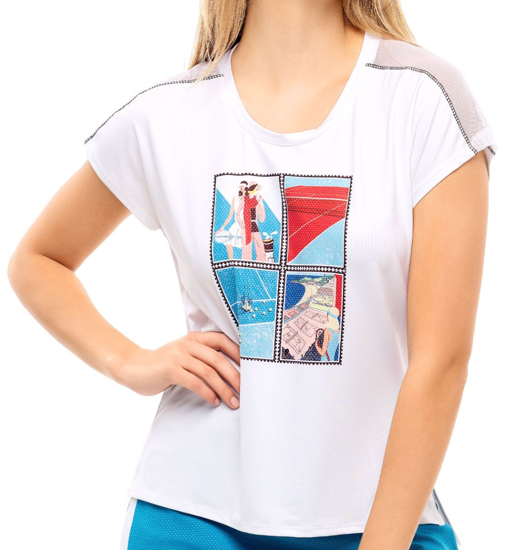 Lucky in Love Post a Plaid Stamp it S/S - white