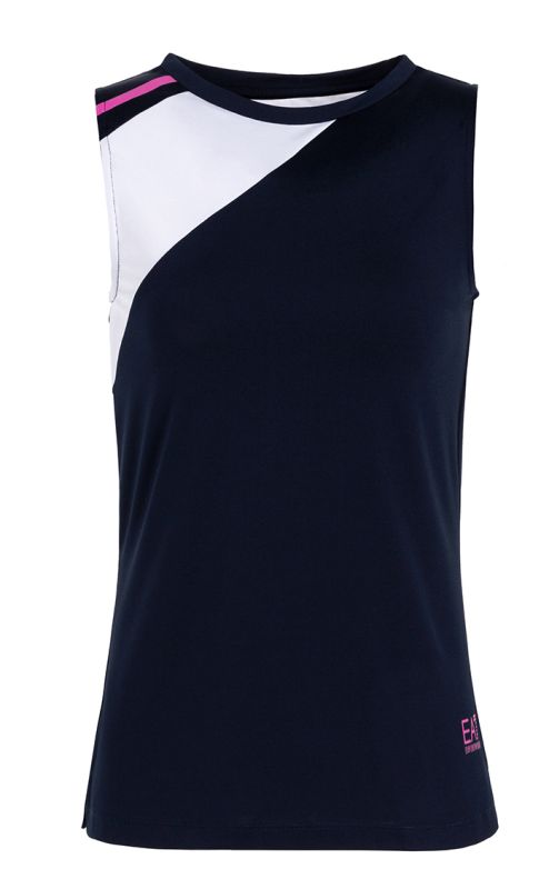 EA7 Women Jersey Tank - navy blue