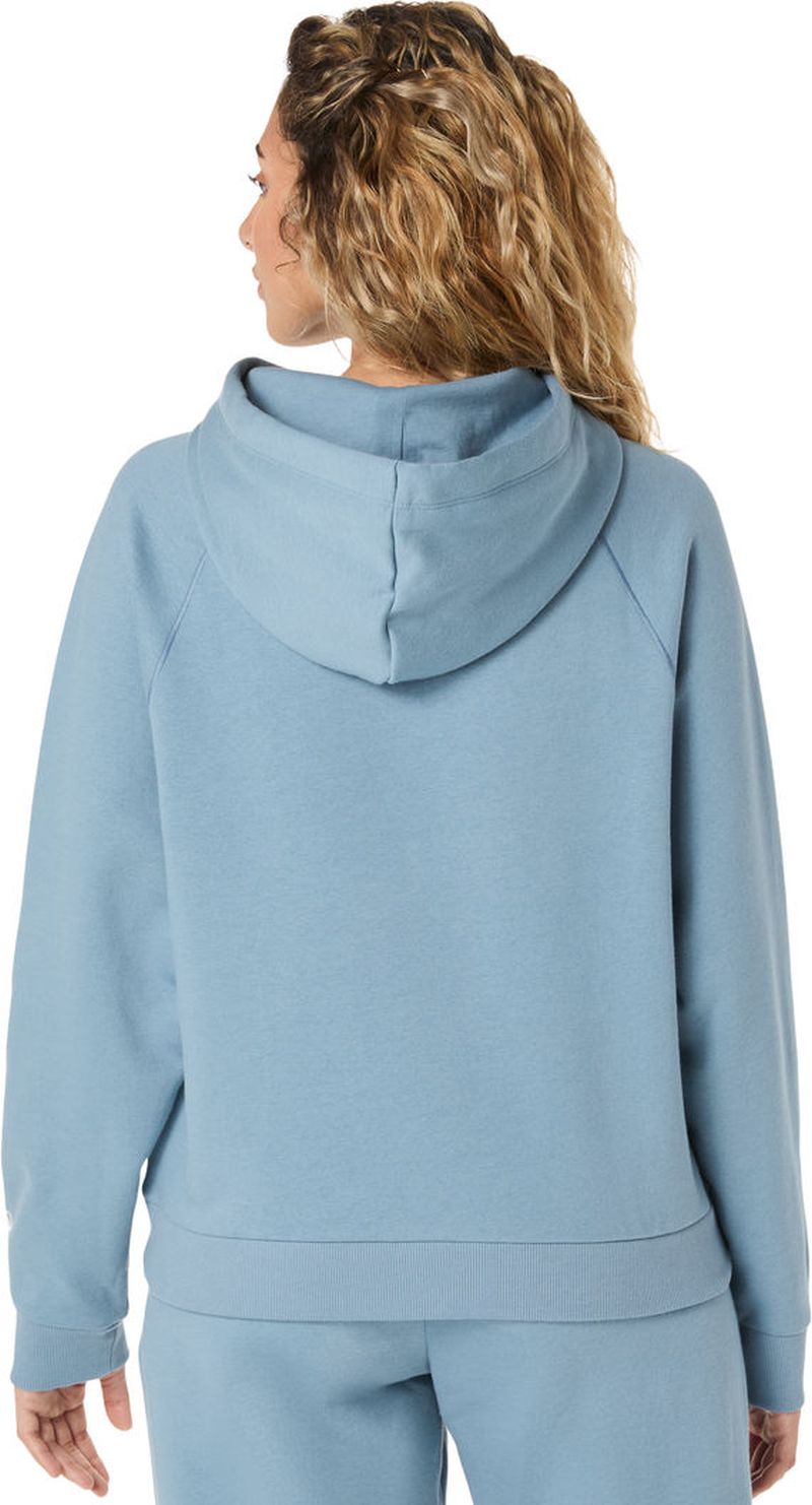 Asics Logo Fleece Pullover - saba blue Asics Logo Fleece Pullover - saba blue