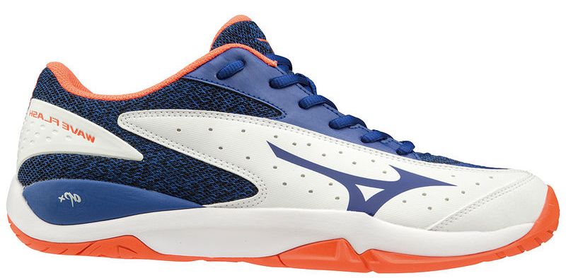 Mizuno Wave Flash AC - white/rblue/nasturtium