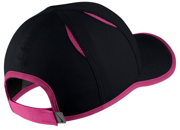 nike-youth-aerobill-feather-light-cap-black-vivid-pink-white-2 Nike Youth Aerobill Feather Light Cap - black/vivid pink/white