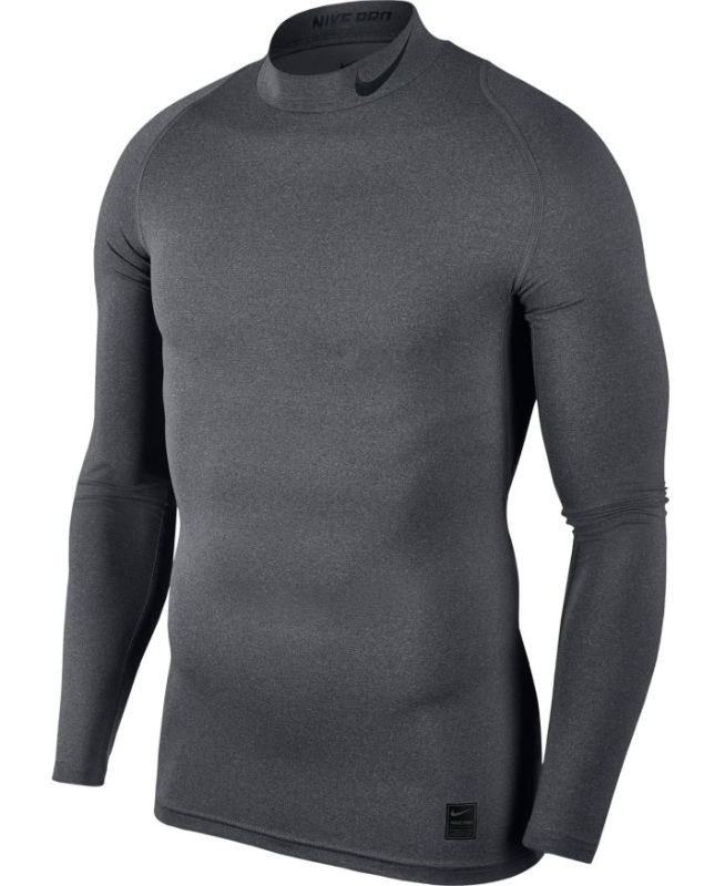 Nike Pro LS Comp Top Mock - carbon heather/black/black Nike Pro LS Comp Top Mock - carbon heather/black/black