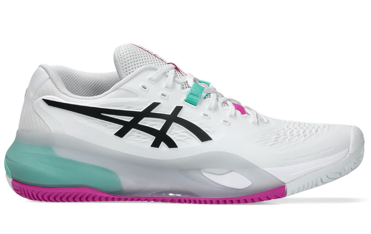 Asics Gel-Resolution X Clay - white/aurora green Asics Gel-Resolution X Clay - white/aurora green