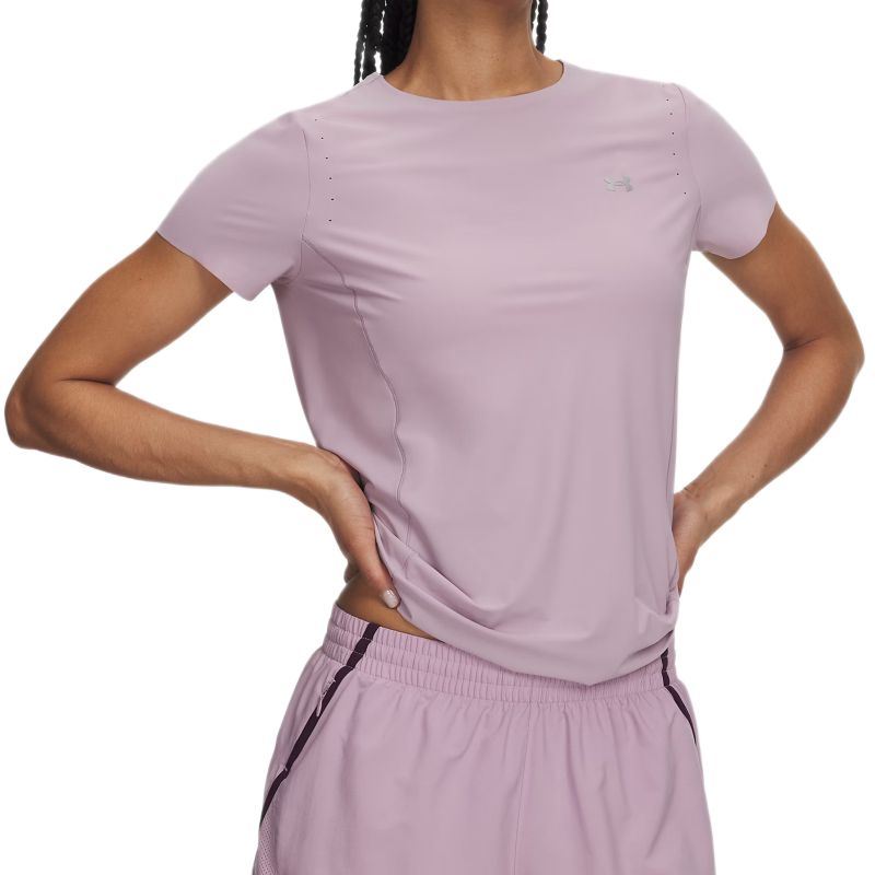 Damski t-shirt Under Armour Vanish Elite Short Sleeve - mauve pink/metallic silver