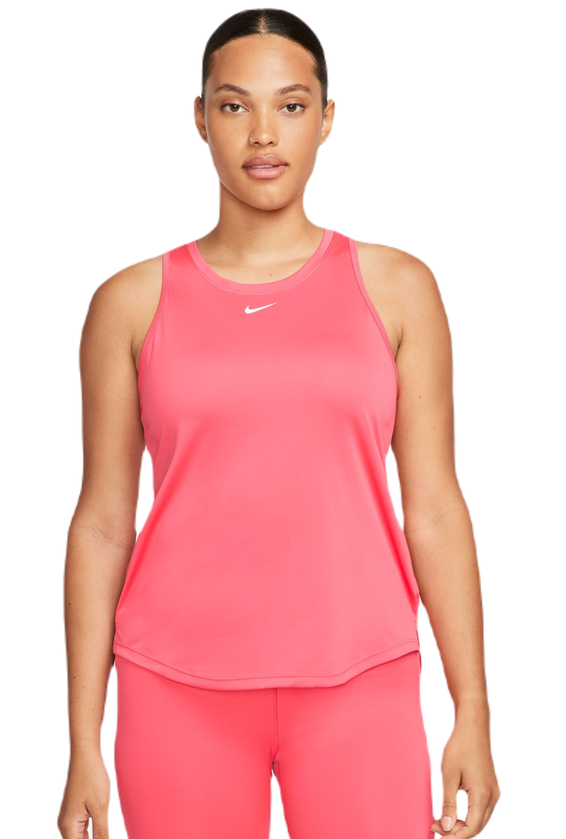 Nike Dri-Fit One Tank - light fusion red/white