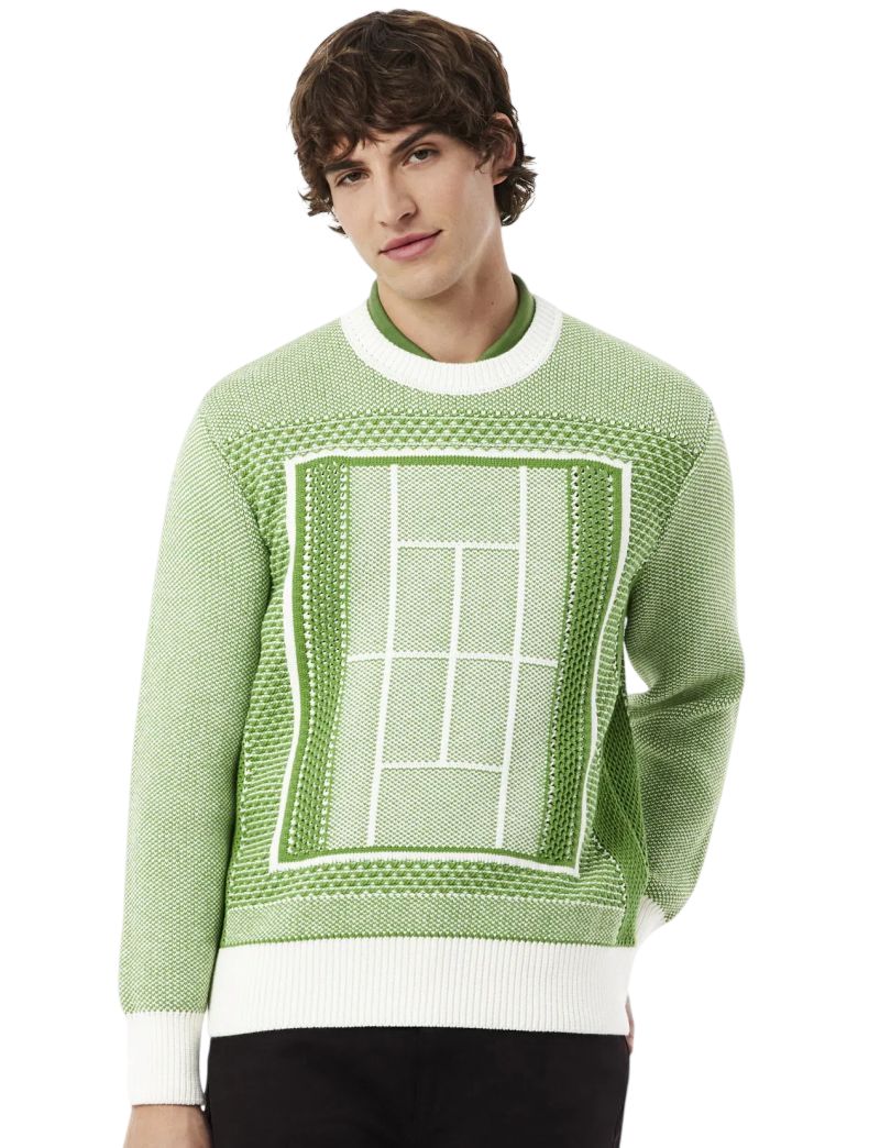 Lacoste Court Graphic - green/white Lacoste Court Graphic - green/white