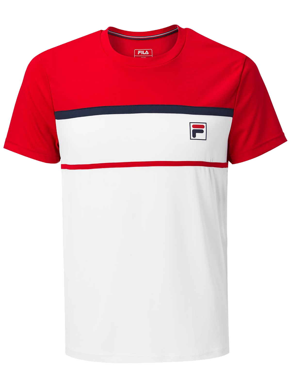 fila-t-shirt-steve-boys-white-fila-red-1 Fila T-Shirt Steve Boys - white/fila red