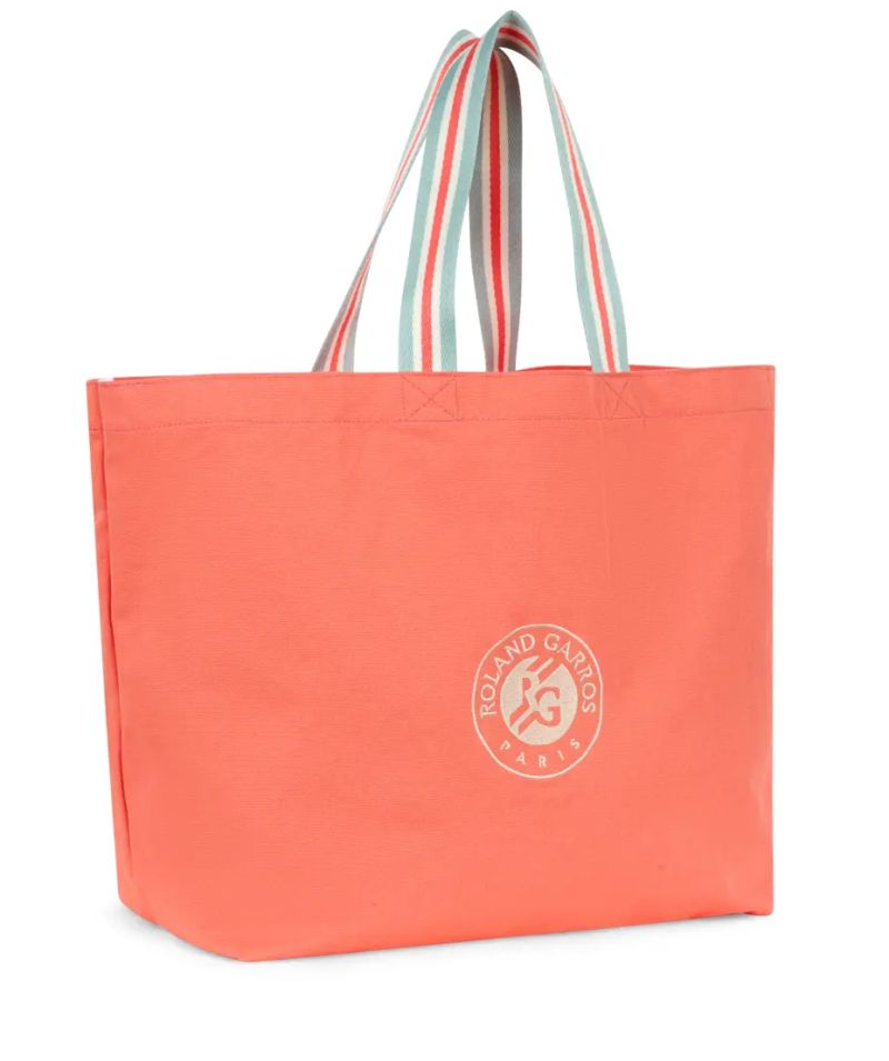 Roland Garros Sporty Chic Totebag - coral