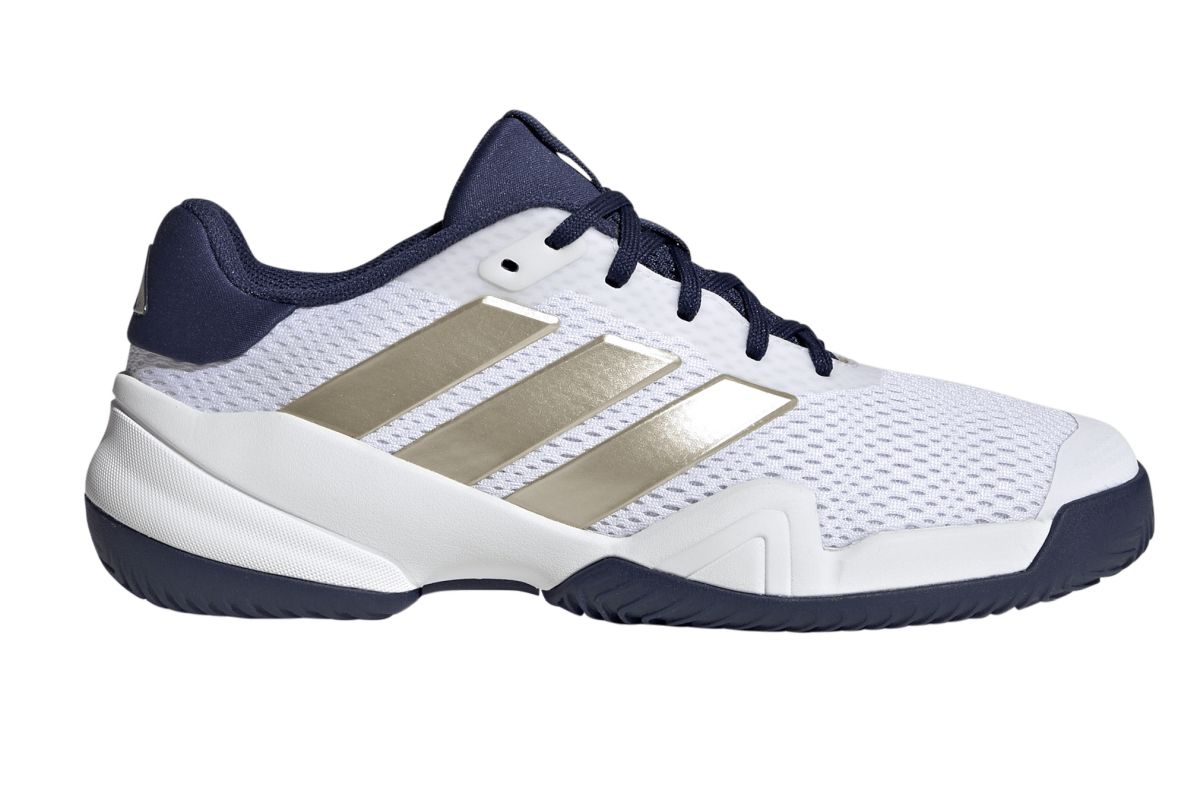 Adidas Barricade K - cloud white/cyber metallic/dark blue Adidas Barricade K - cloud white/cyber metallic/dark blue