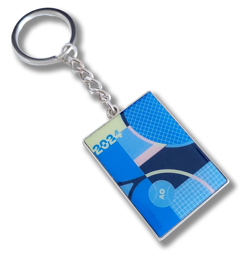 Australian Open Keyring Poster Court Print - multicolor