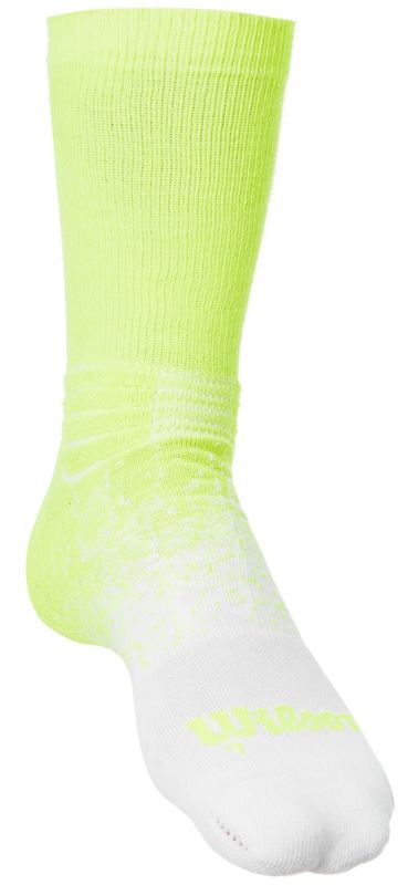 Wilson Kaos Crew Sock 1P - safety yellow/white