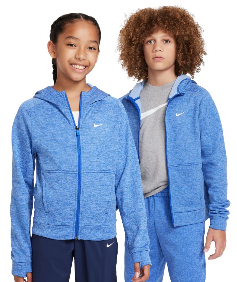 Nike Therma-FIT Multi+ Full-Zip Training Hoodie - game royal/polar/white Nike Therma-FIT Multi+ Full-Zip Training Hoodie - game royal/polar/white