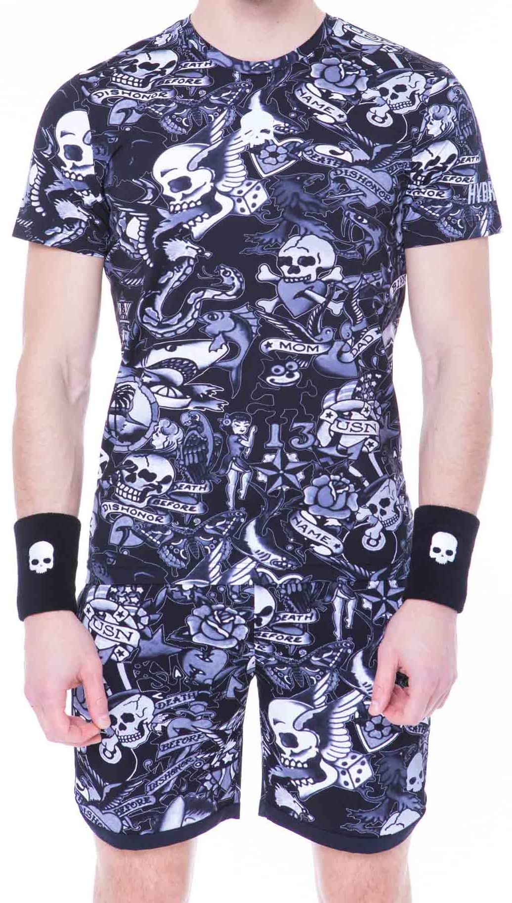 hydrogen-printed-tech-tee-black-grey-1 Hydrogen Printed Tech Tee - black/grey