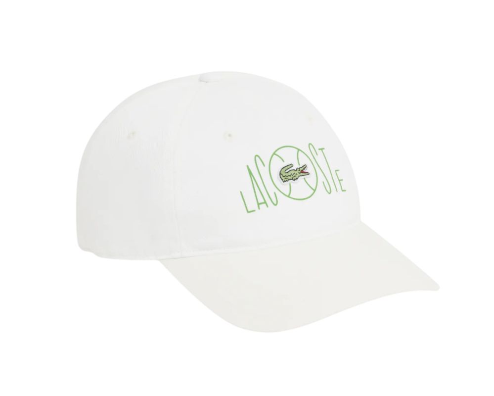 Lacoste Printed Cotton Twill - white 