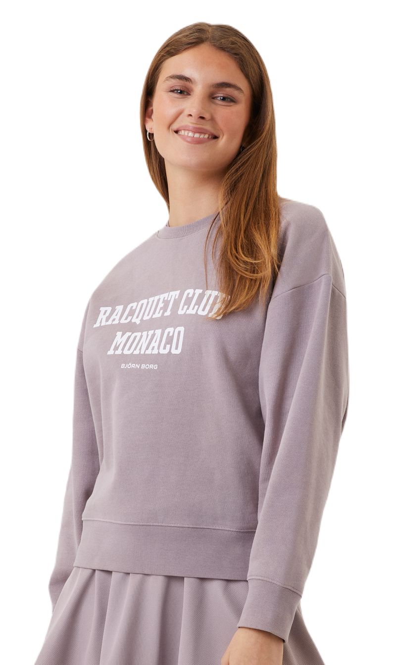 Björn Borg Ace Boyfriend Crew - purple dove