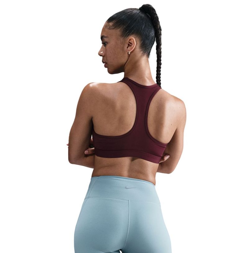 Nike Swoosh Medium Support Non-Padded Sports - burgundy crush/white